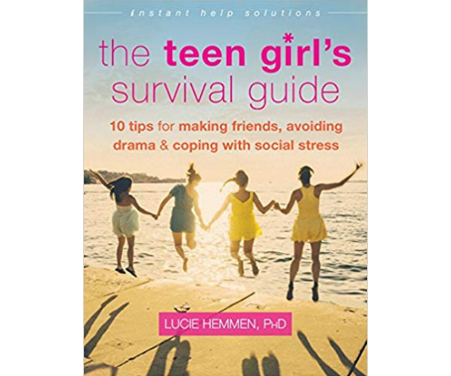 ***The Teen Girl's Survival Guide* - Lucie Hemmen:** *The Teen Girl's Survival Guide* offers tips for teens on finding their strengths, identifying negative self-talk, understanding social situations, and making new friends. Most importantly, they'll discover key strategies for creating a strong sense of self-knowledge and self-appreciation-two key building blocks for succeeding in the social world, and beyond.