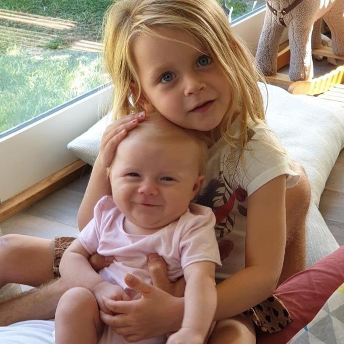 Our ovaries are exploding! Evie is the perfect big sister.
