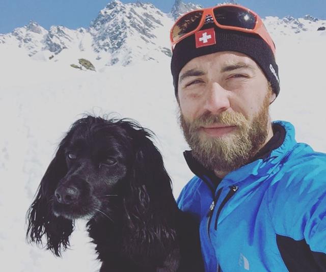 James and his dogs (particularly Ella) have played a significant role in his mental health recovery. *(Image: Instagram @jmidy)*
