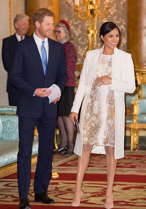 Not long to go now! The Duke and Duchess are due to welcome their first child in the following weeks. *(Image: Getty)*