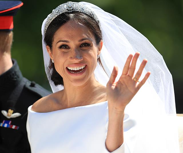 And how could we miss the ultimate, original and oh-so-perfect up-do from the queen of style herself. Meghan's wedding day hair will forever remain iconic. Long live the bun!