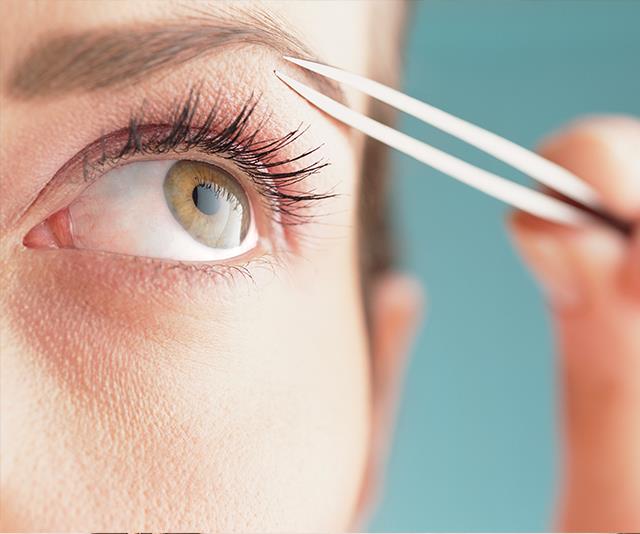 You've got to focus or could end up with very asymmetrical brows. *(Image: Getty Images)*