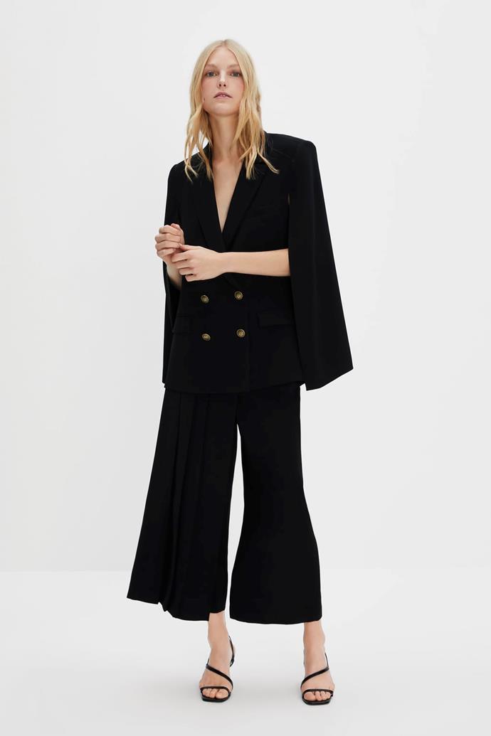 Zara cape blazer, $159, available from [Zara](https://www.zara.com/au/en/cape-blazer-p03905878|target="_blank"|rel="nofollow"). 