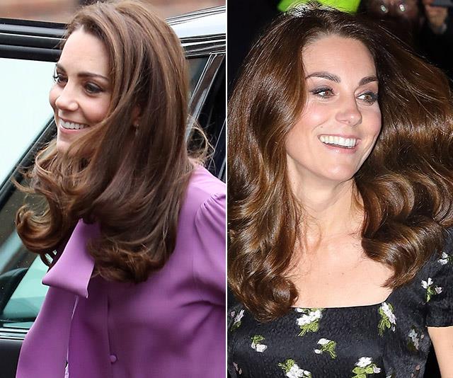 Duchess Catherine's knack for style has just been gloriously proved in a single day. *(Images: Getty)*