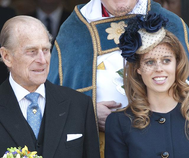 It's so touching to see photos of Prince Philip with his grandchildren. Here he is pictured with granddaughter Princess Beatrice.