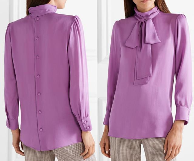 The original shirt (pictured) has the buttons running down the back. *(Image: Net-A-Porter)*