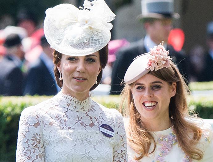 Catherine and Princess Beatrice rub shoulders at Royal Ascot.