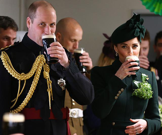 Prince William and Kate attended St Patrick's Day celebrations in London on the same day as the christening. *(Image: Getty)*