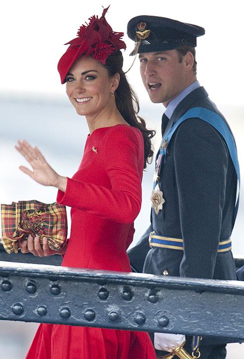 Prince William and Duchess Catherine make for a very glamorous duo during celebrations on the River Thames in London for the Queen's Diamond Jubilee celebrations in 2012.
