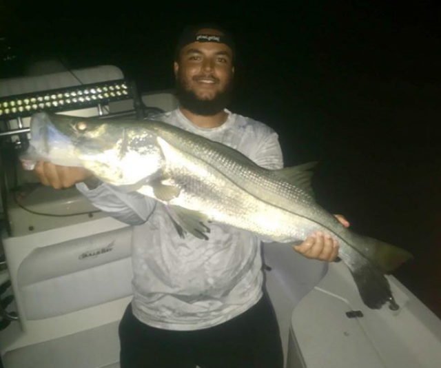 Keen fisherman, Connor is a regular deep-sea fisherman, posting his catches on his Instagram account. *Image: Instagram/theconnorcruise.*