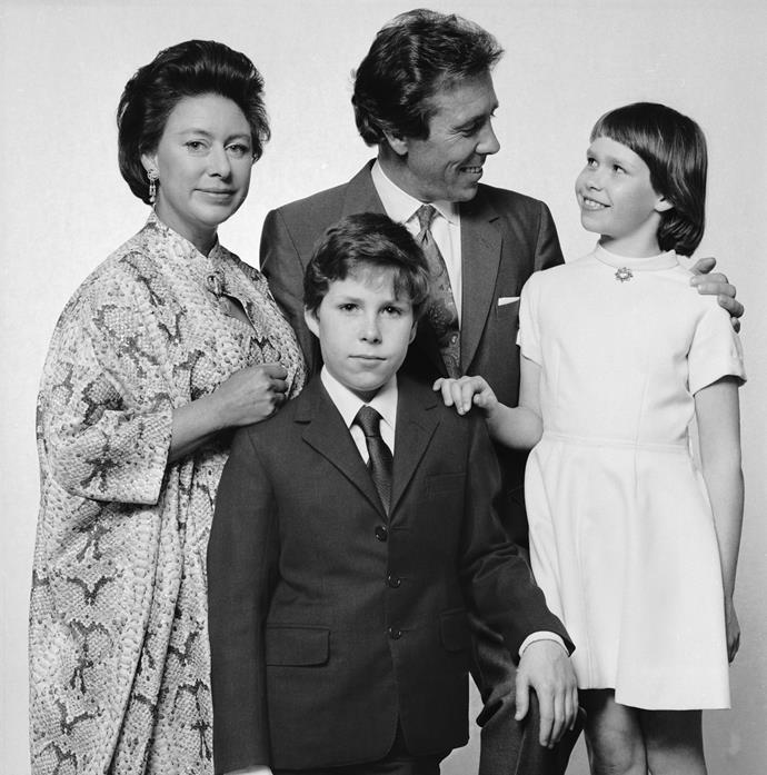 Margaret and Tony pose for a photo with their children David and Sarah. *(Image: Getty)*