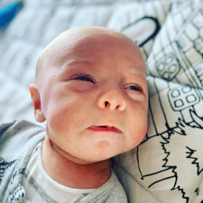 Baby Mack before his accident. *(Image: @jimmyrees/Instagram)*