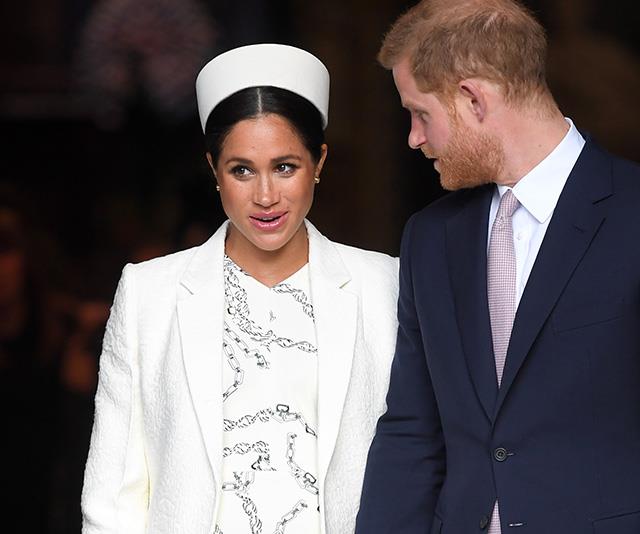Meghan will reportedly snub royal tradition and give birth at home. *(Image: Getty)*