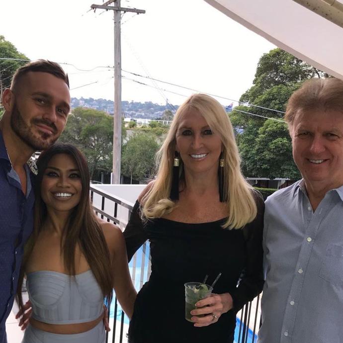 Cyrell and Eden had pre-drinks at the Dally household! Things must be getting serious if he's introducing the *MAFS* star to his parents. *(Source: Instagram/Cyrell Paule)*