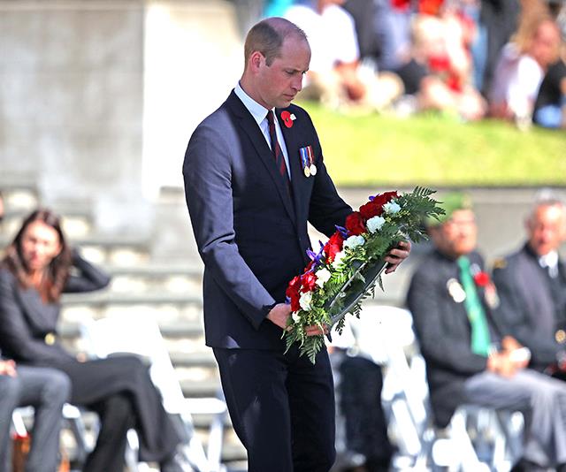 Prince William attended a poignant Anzac Day service in Auckland, New Zealand. *(Image: Getty)*