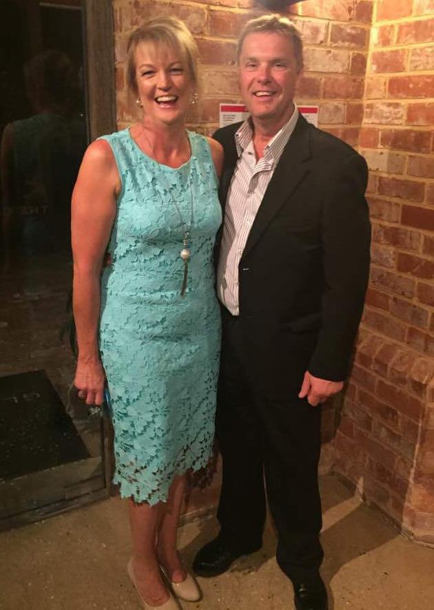 Lynne and her husband after her 30kg weight loss. *(Image: Supplied)*