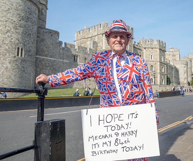 [Terry Hutt,](https://www.nowtolove.com.au/royals/british-royal-family/meet-terry-hutt-the-royal-families-biggest-fan-48462|target="_blank") who turned 84 on 30th April, hoped that he and the royal baby would share the same birthday as him. *(Image: Getty Images)*