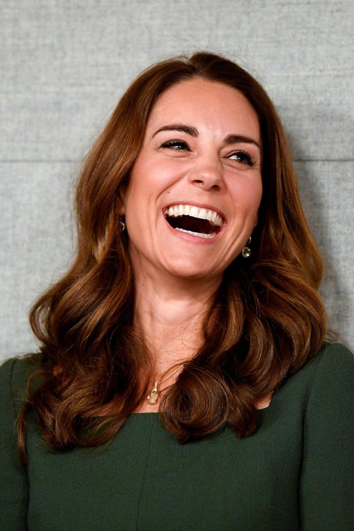 The Duchess shared some funny anecdotes about her own children at the event. *(Image: Getty)*