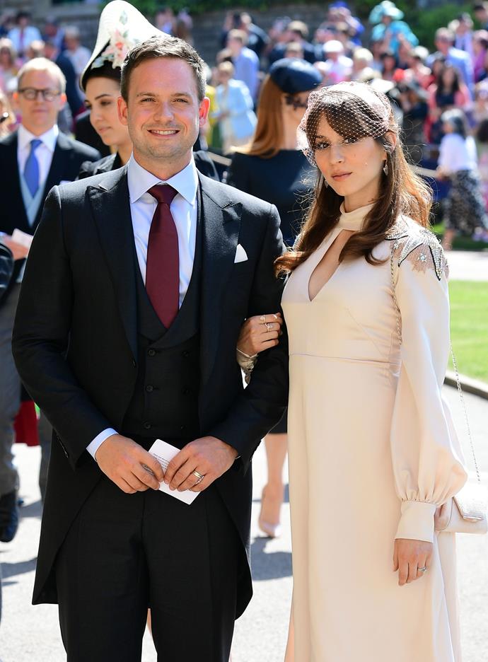 Patrick and his wife pose outside Windsor Castle. *(Image: Getty)*
