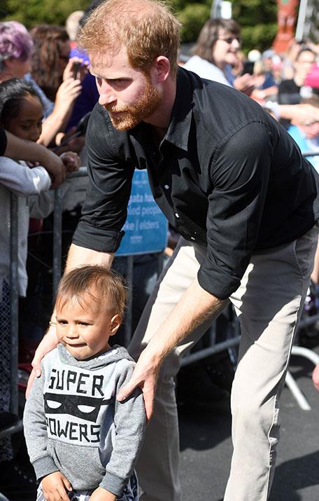 Part-time child wrangler, part-time Prince. He truly is a man of many talents! [**READ NEXT: Everything Prince Harry has said about his son**](https://www.nowtolove.com.au/royals/british-royal-family/royal-baby-prince-harry-53803|target="_blank") *(Image: Shutterstock)*