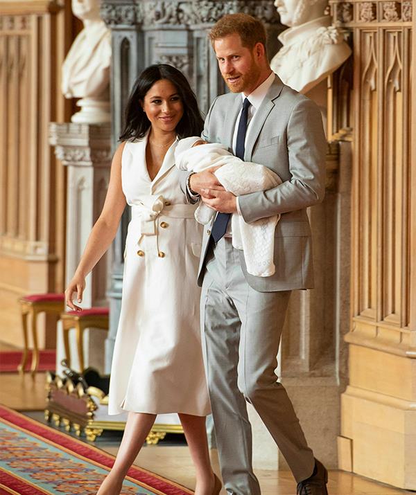 The Duchess looked STUNNING as she stepped out with her brand new baby boy. *(Image: Dominic Lipinski / PA / Getty)*