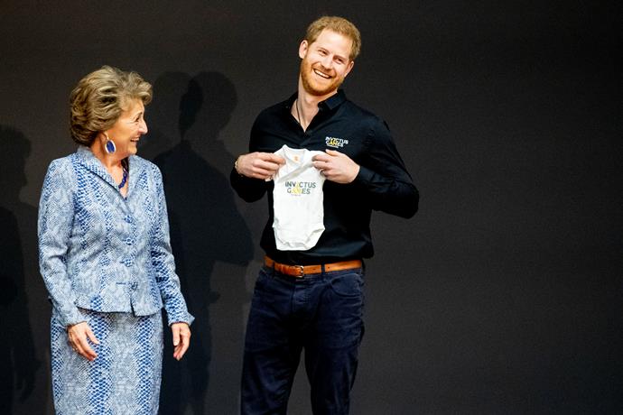 Prince Harry was clearly thrilled with the new gift! *(Image: Getty)*