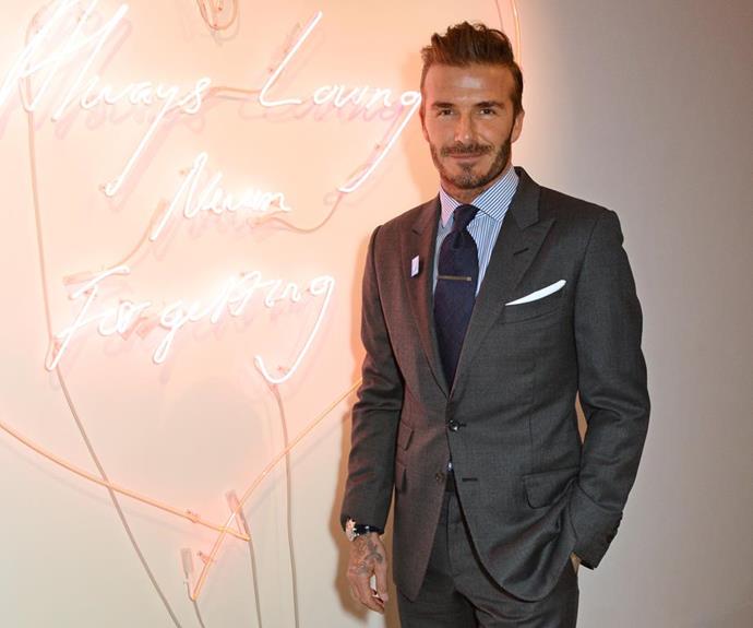 David Beckham may be known for being a bit more metrosexual when it comes to his style... *(Image: Getty Images)*