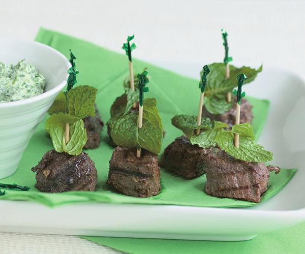 These **[mini lamb and mint skewers](https://www.womensweeklyfood.com.au/recipes/mini-lamb-and-mint-skewers-3045|target="_blank")** are sure to be a crowd pleaser. Plus, they only take 30 minutes to make.