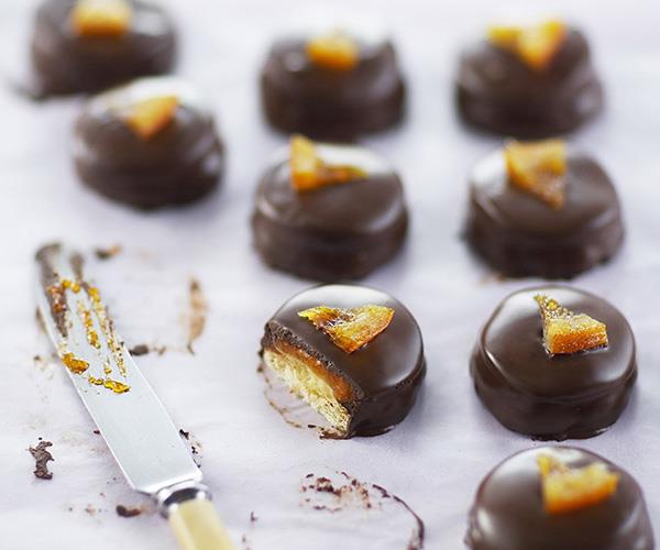 These spectacular **[jaffa jelly cakes](https://www.womensweeklyfood.com.au/recipes/jaffa-jelly-cakes-14248|target="_blank")** are just sponge drops topped with orange jelly and coated in melted chocolate, yum!