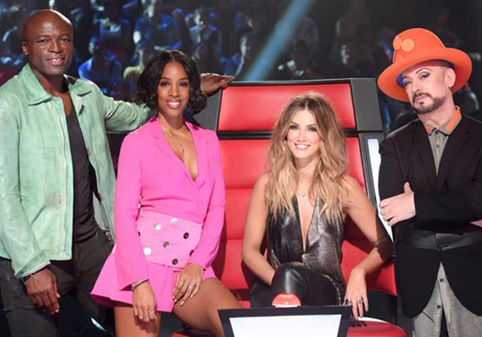 **Season six**
<br><br>
Ronan's stint on *The Voice* didn't last long and by season six he was gone. There had been a Madden brother in every season since the show kicked off but the Good Charlotte boys departed this year as did Jessie J. Filling their vacant spots were Seal, Kelly Rowland and Boy George.