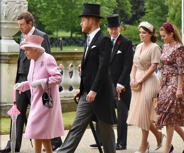 Despite the weather, the royals were in fine form at the Queen's latest garden party.