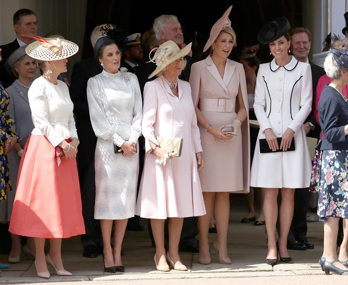 A royal show of support for their husbands.