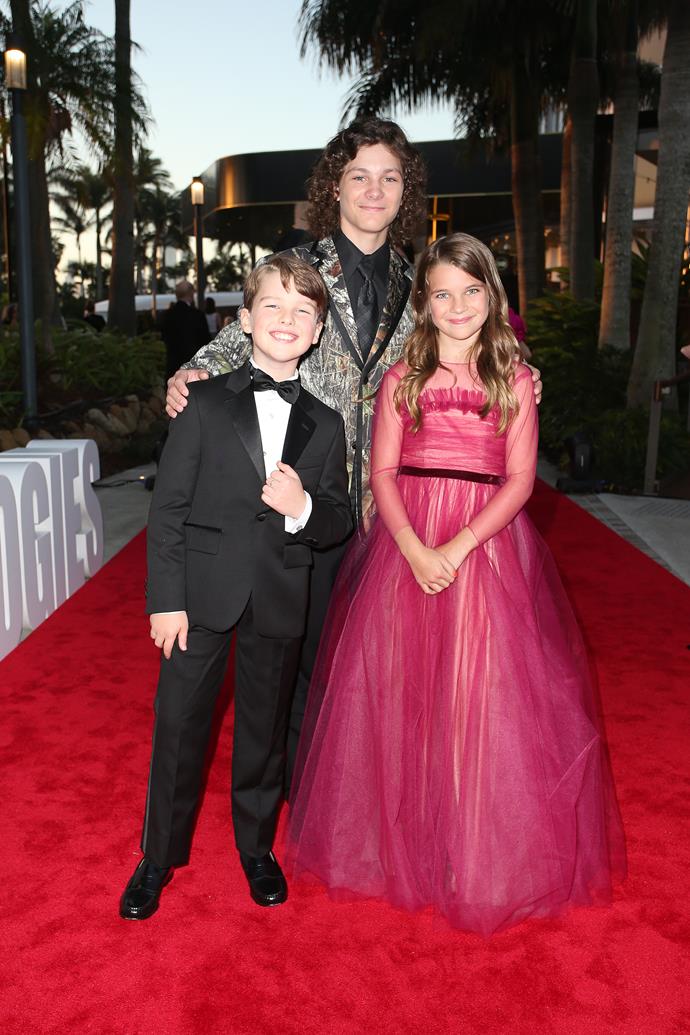 **Young Sheldon**
<br><br>
The cast of *Young Sheldon* stole the show on [2019's red carpet.](https://www.nowtolove.com.au/fashion/red-carpet/logies-red-carpet-2019-56491|target="_blank")