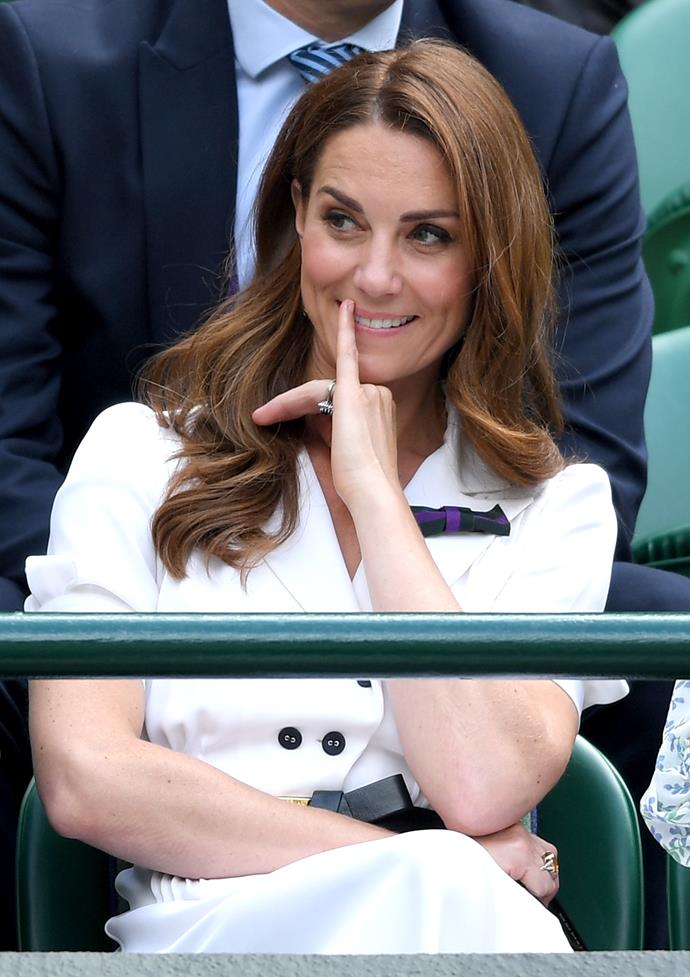 And as royal Patron of the All England Lawn Tennis and Croquet club, it's clear that Duchess Catherine has inherited her mum's love of the sport.