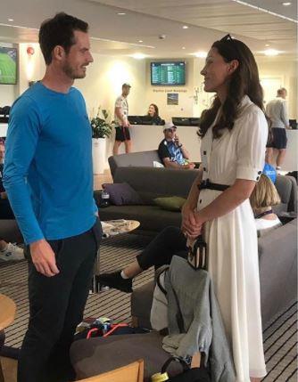 Now here's a pair we'd like to see more of! Kate and Andy Murray looked like the best of chums.