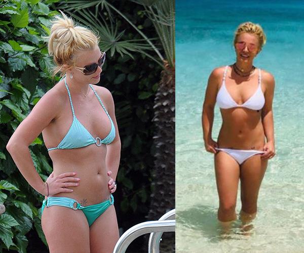 Pop princess Britney Spears is looking toned and trimmed. These photos were taken 10 years apart and if you check out the *Toxic* singer's Instagram page, you can see her incredible fitness regime that involves plenty of cardio and weights.