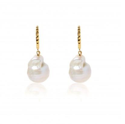 Carly Paiker Aurora Baroque Pearl Hoops, $139. Buy them [here](https://carlypaiker.com.au/product/aurora-baroque-pearl-hoops-gold/|target="_blank"|rel="nofollow"). 