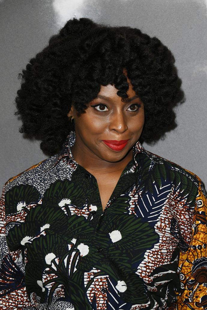 **Chimamanda Ngozi Adichie**
<br><br>
Chimamanda is an author who has won awards for her work, which encompasses all ends of the spectrum, from short stories to non-fiction and novels. 
<br><br>
Originally from Nigeria, the inspiring writer's work has focussed a lot on the injustices from the Biafran war in Nigeria during the late 1960s.