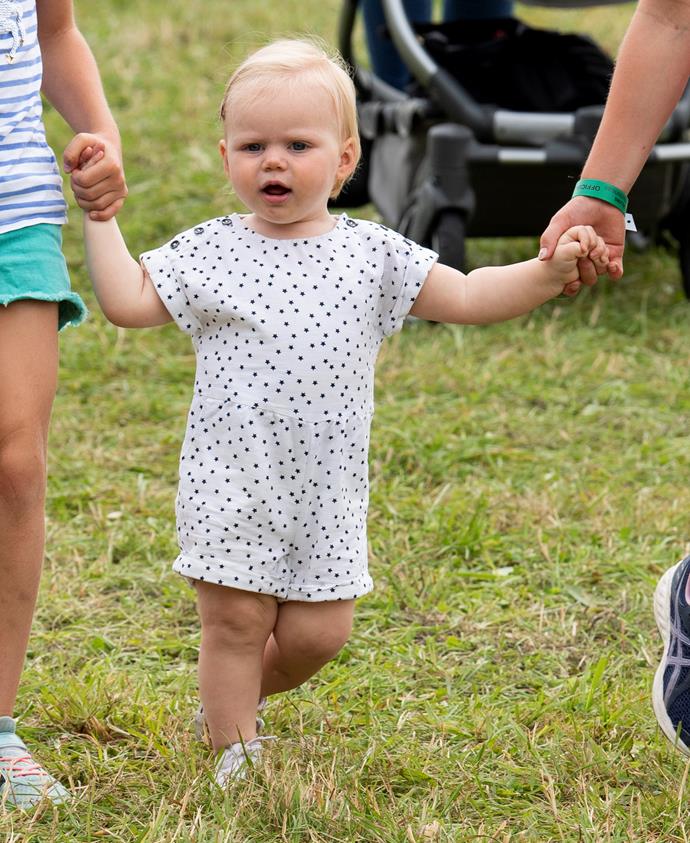 Little Mia Tindall looked *so* grown up at the Festival.