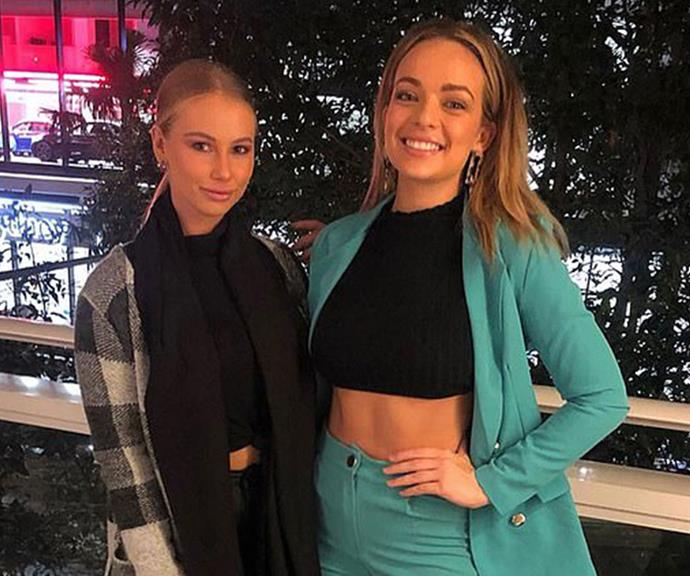 Rachael and Abbie pictured in July, after filming wrapped.