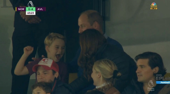 Prince George is following in his father's footsteps when it comes to his love for soccer.
