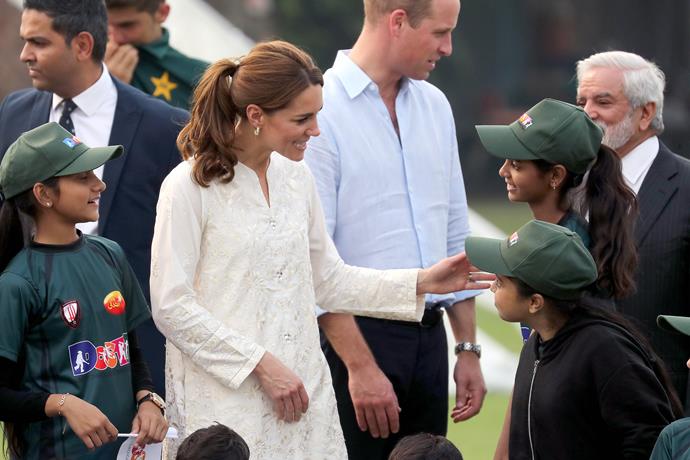 The pair spoke to avid cricket (and royal!) fans during the mini tournament.