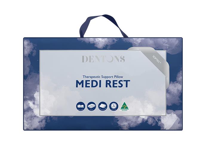 [Dentons Medi Rest pillow](https://www.dentons.com.au/products/|target="_blank"|rel="nofollow"), $129.95