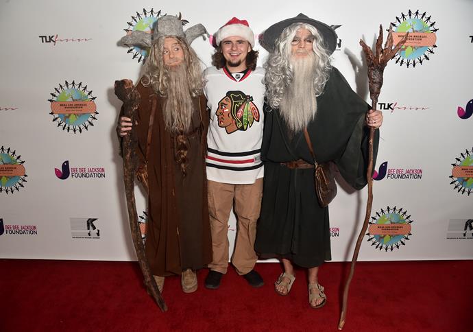 You shall not pass! Paris Jackson and Prince Michael Jackson along with Gabriel Glenn attended the 3rd Annual "Thriller Night" Costume Party at The Jackson Family Home in some *Lord Of The Rings* garb.