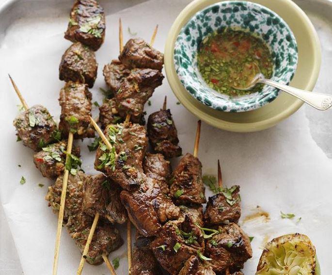 These fragrant beef skewers are flavoured with chilli, garlic, ginger and lime, delicious! [Get the recipe here.](https://www.womensweeklyfood.com.au/recipes/beef-skewers-12875|target="_blank")