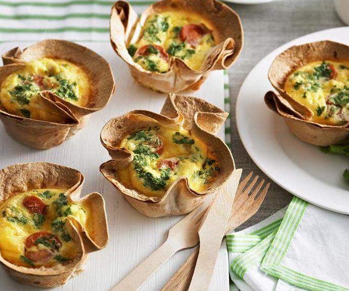 These **frittata cups** are made with salami and ricotta but you can experiment with fillings if there are vegetarians in attendance. [Get the recipe here.](https://www.womensweeklyfood.com.au/recipes/salami-and-ricotta-frittata-cups-17213|target="_blank")
