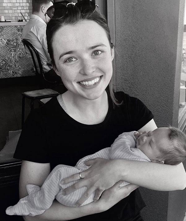 Cute! Former *Home And Away* star  Pip Northeast has also met Charlie's daughter.