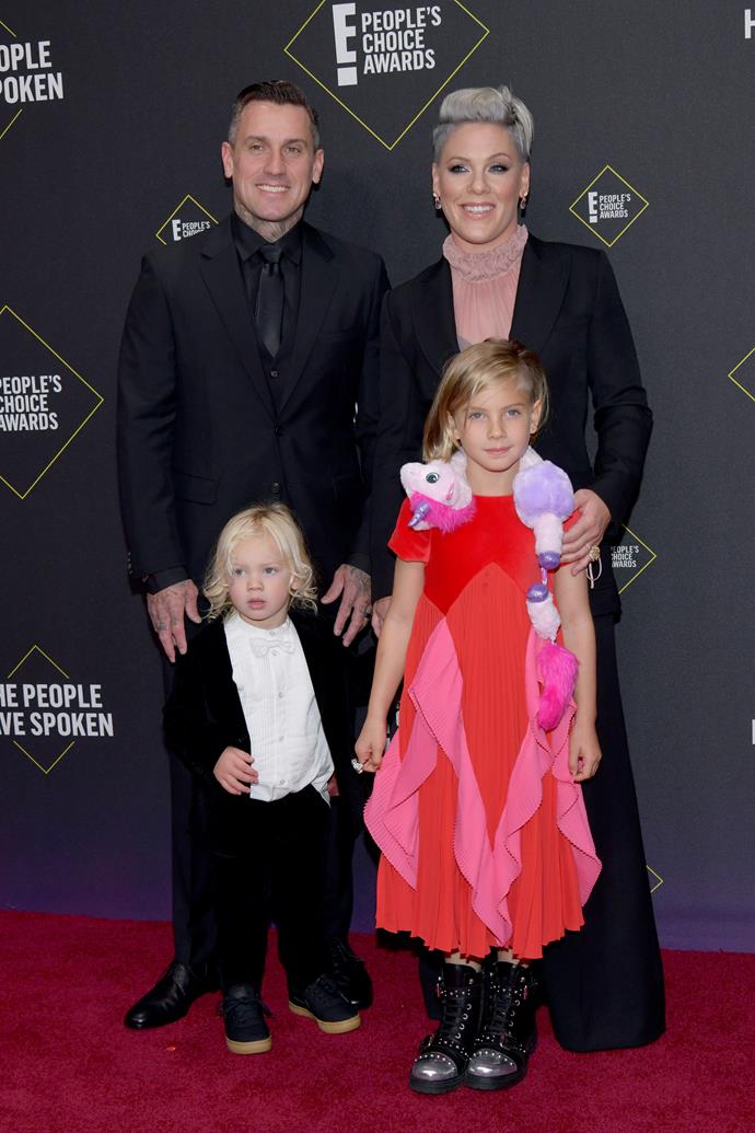 Pink, Carey, Willow and Jameson scrubbed up nicely for the People's Choice Awards.