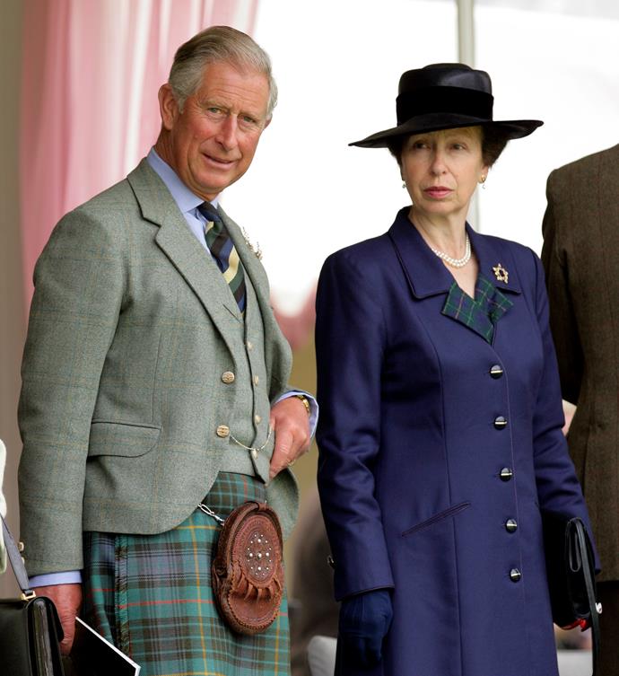 Prince Charles and Princess Anne appear to get along well today.