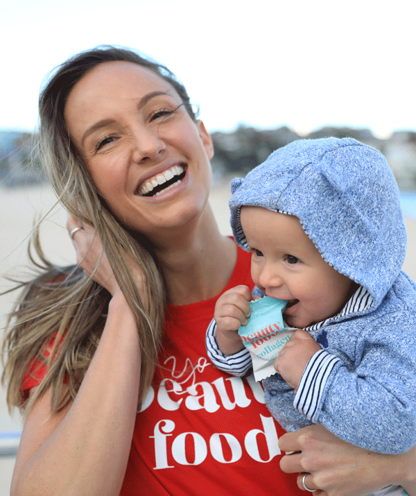 Former *Biggest Loser* trainer, Libby Babet with her daughter, Izzy.